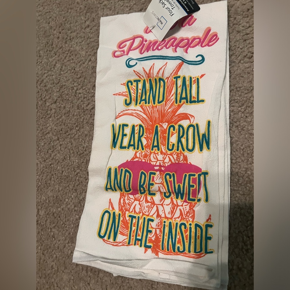 Pineapple mainstay tea towel